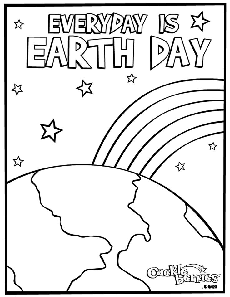 Kindergarten Earth Day Coloring Pages