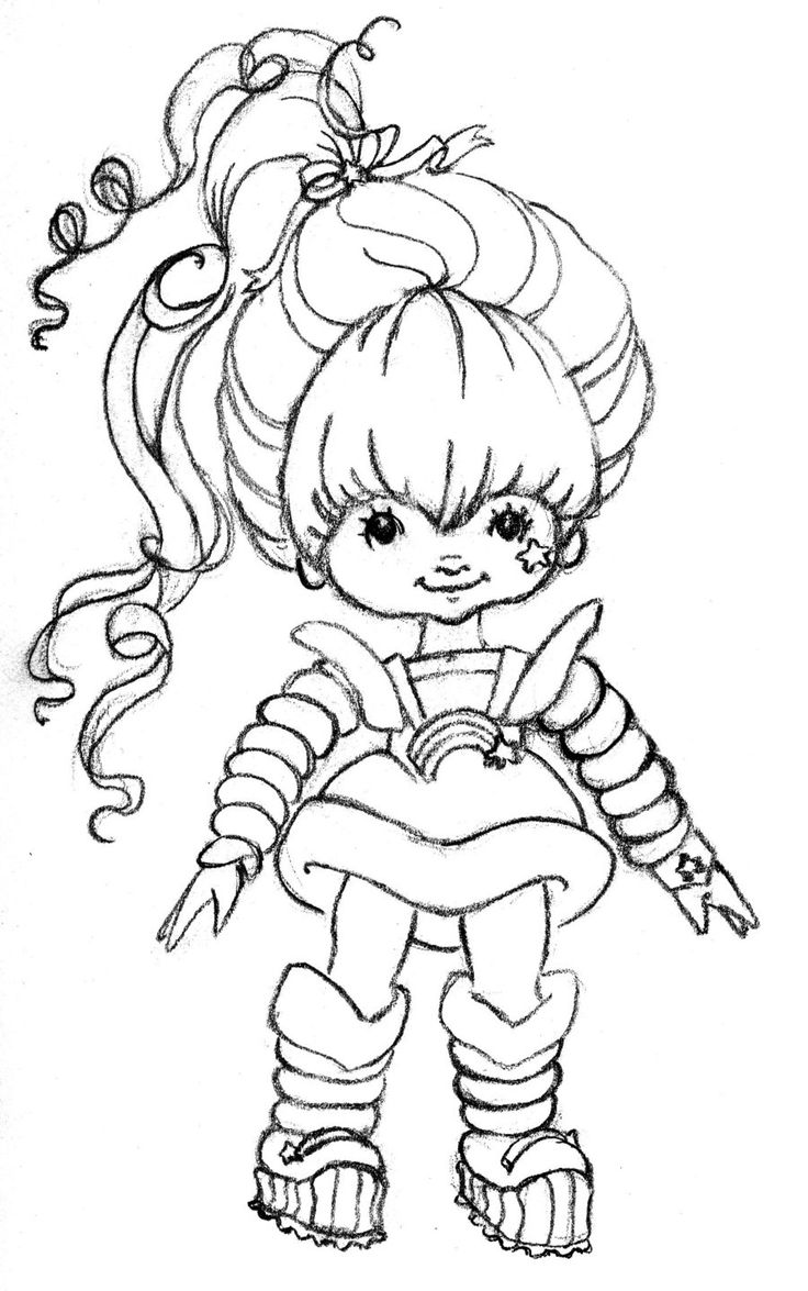 Rainbow brite coloring pages to download and print for free