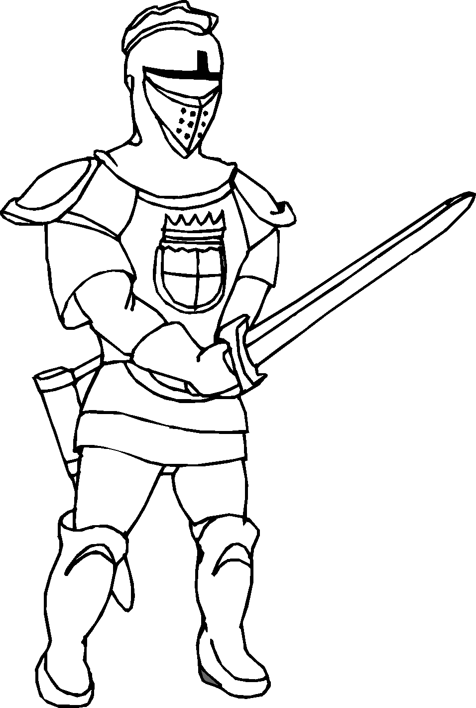 Knight coloring pages to download and print for free