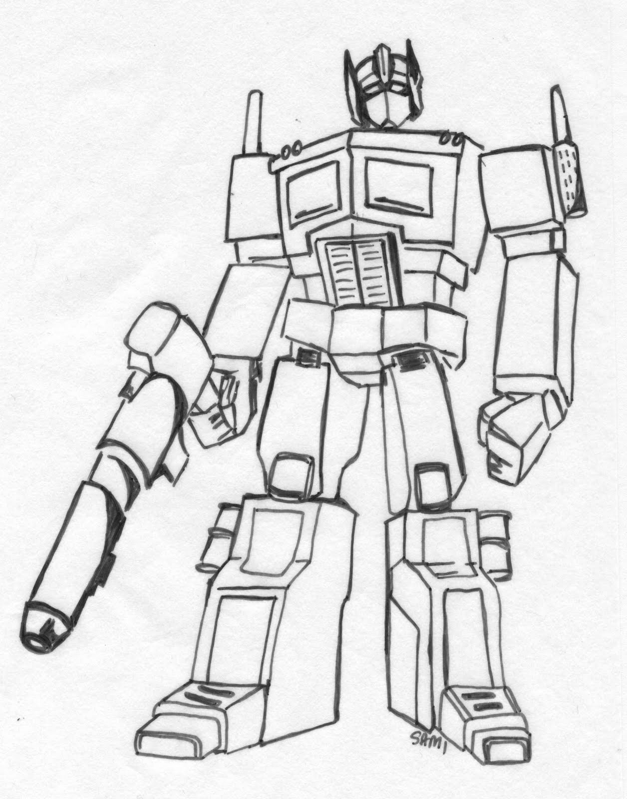 Optimus prime coloring pages to download and print for free