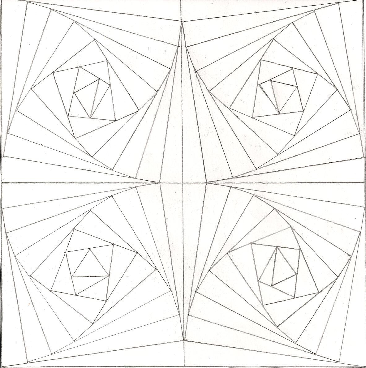 Optical illusion coloring pages