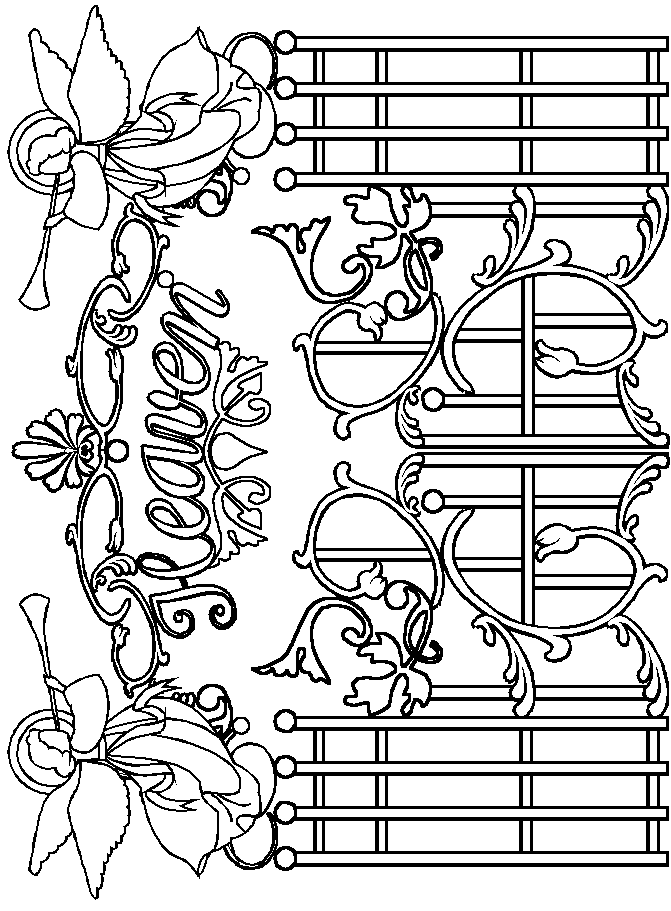 Heaven coloring pages to download and print for free