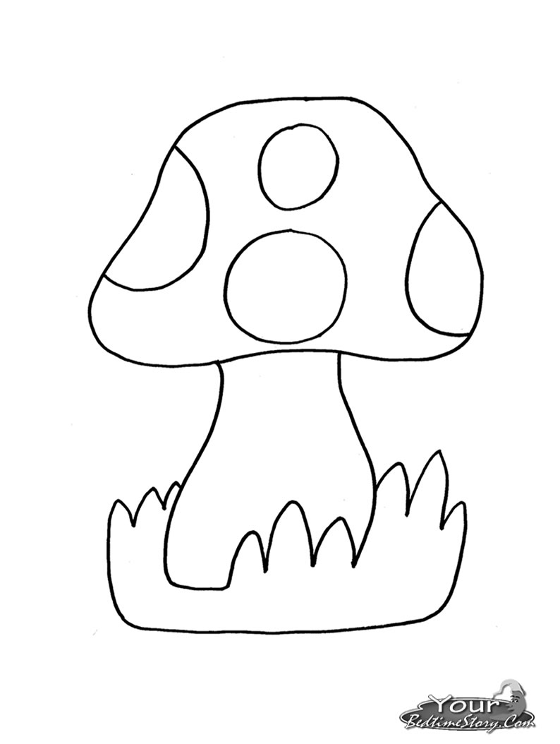 mushroom coloring printable toadstool trippy cartoon mario mushrooms colouring getcolorings happy popular pa