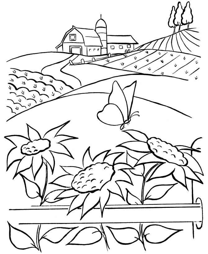 Farm coloring pages to download and print for free