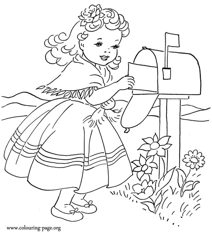 pretty girls free printable coloring pages - photo #23