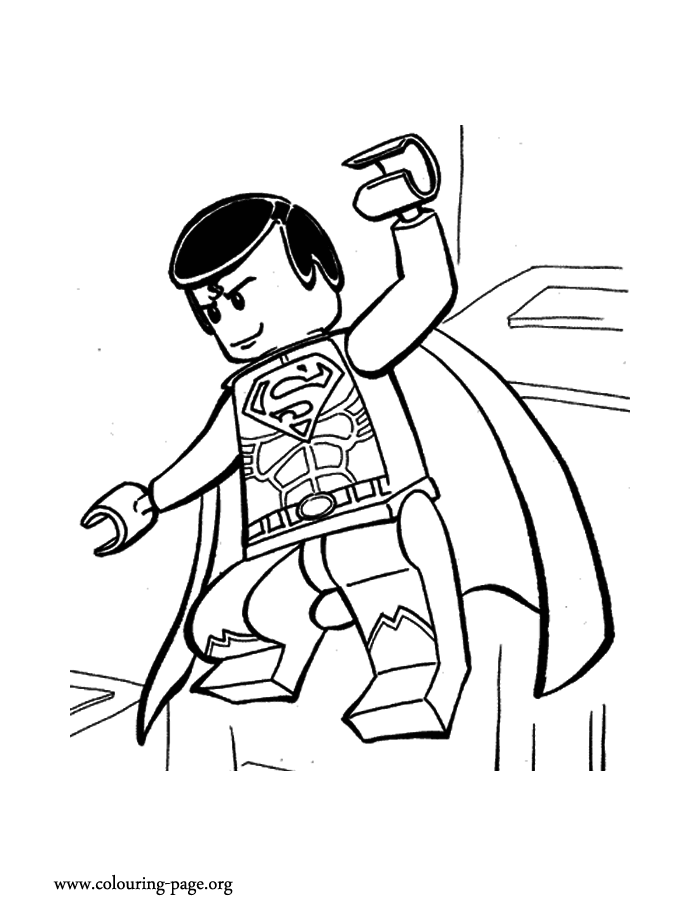 Lego superman coloring pages to download and print for free
