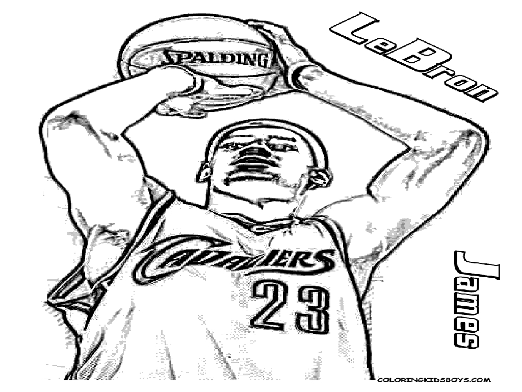 Lebron james coloring pages to download and print for free