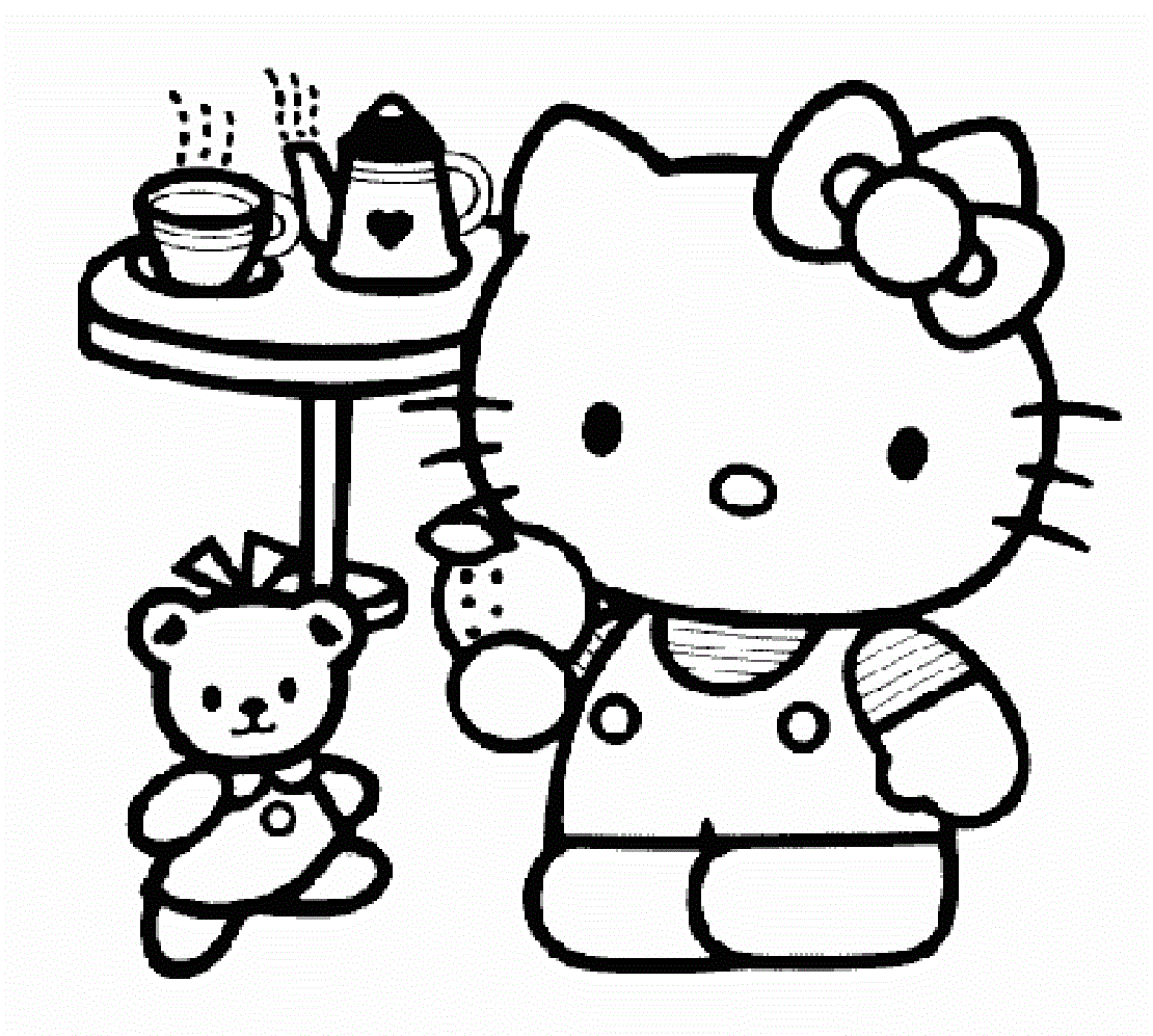 Tea party coloring pages to download and print for free