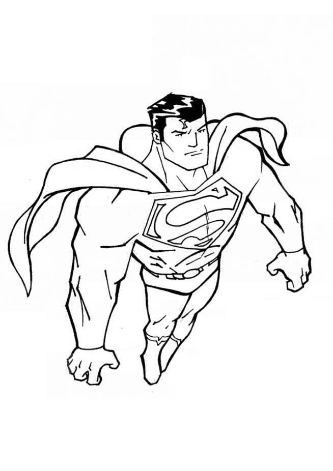 Superman coloring pages to download and print for free