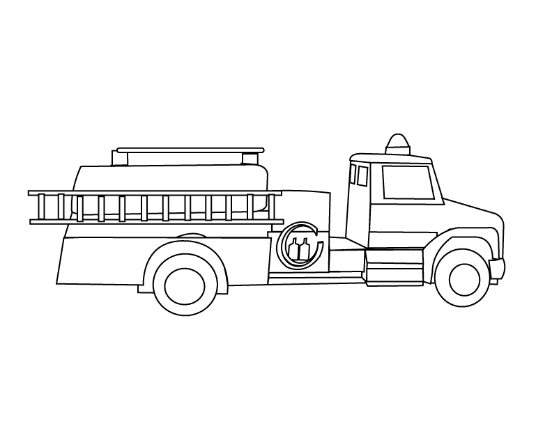 Fire truck coloring pages to download and print for free