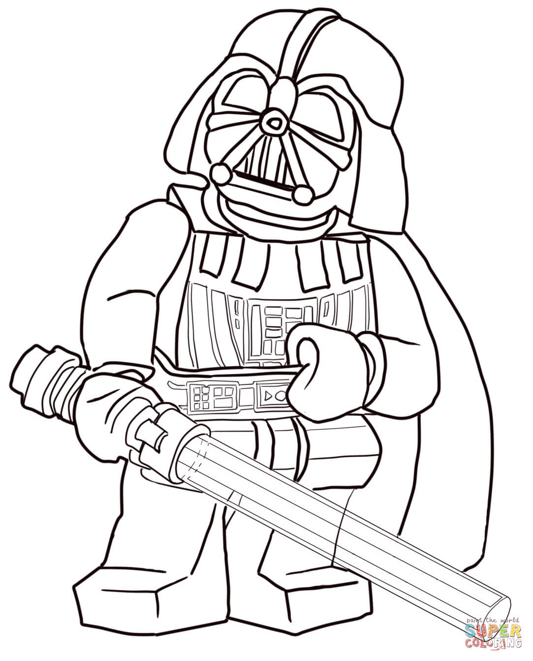 Darth vader coloring pages to download and print for free