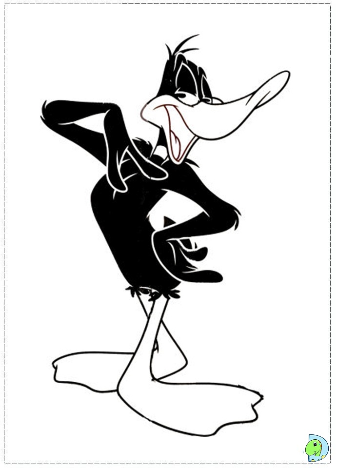 Daffy duck coloring pages to download and print for free