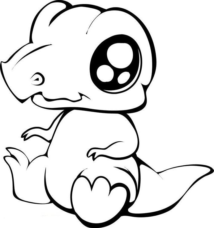 baby dinosaur coloring pages - photo #18