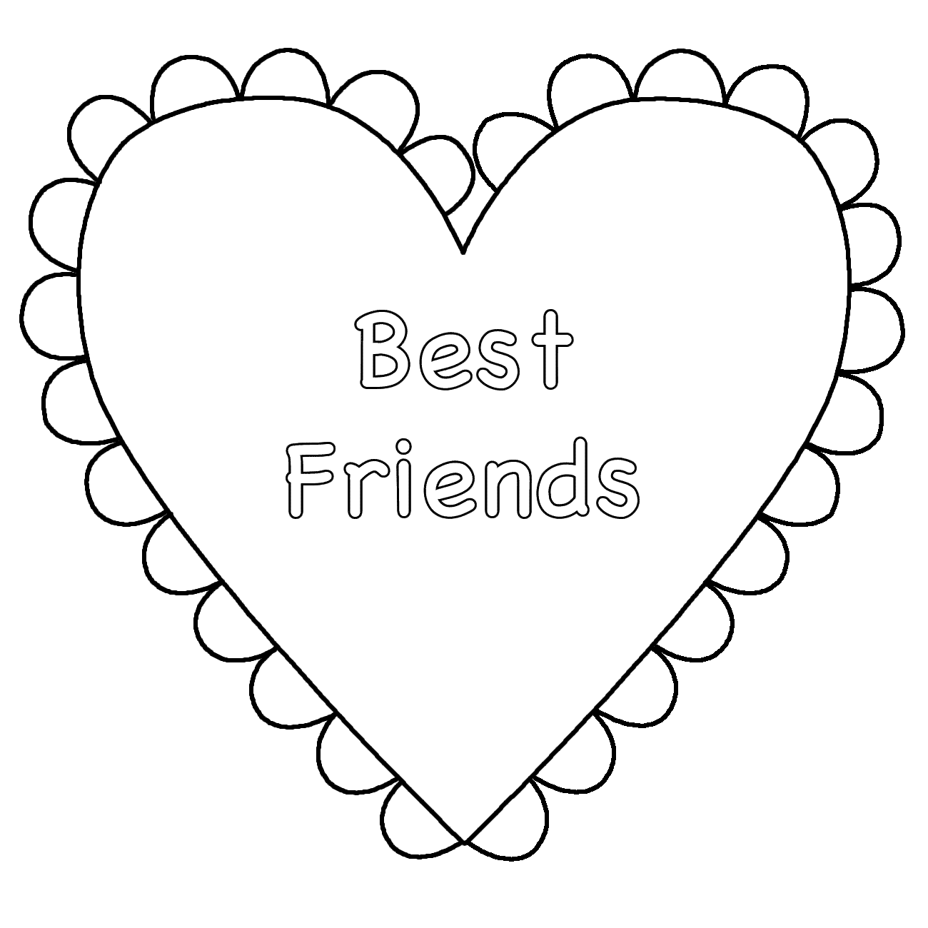 Bff coloring pages to download and print for free