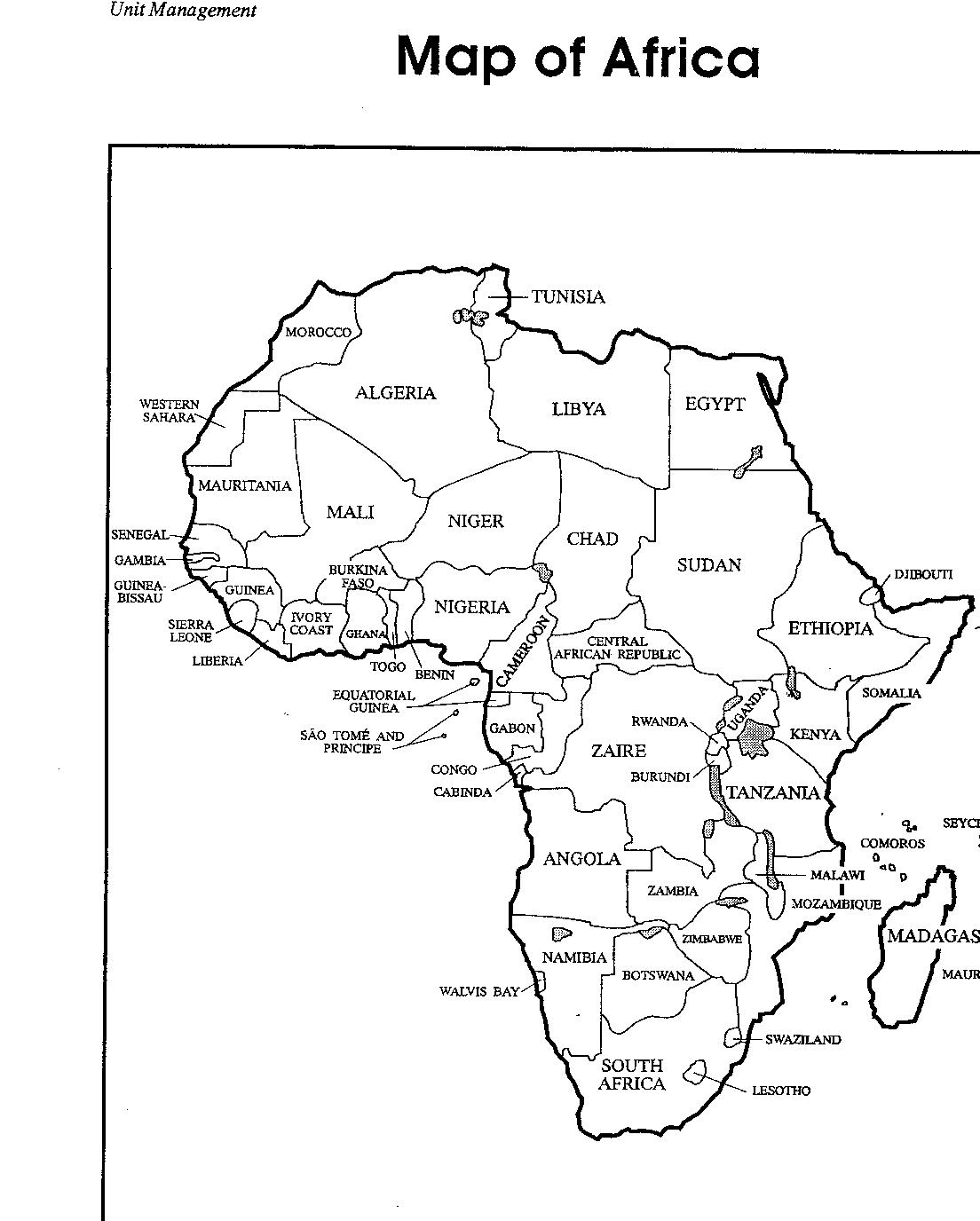 Africa coloring pages to download and print for free