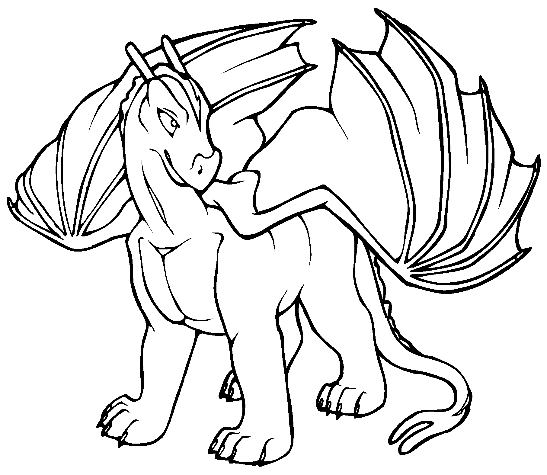 Baby dragon coloring pages to download and print for free