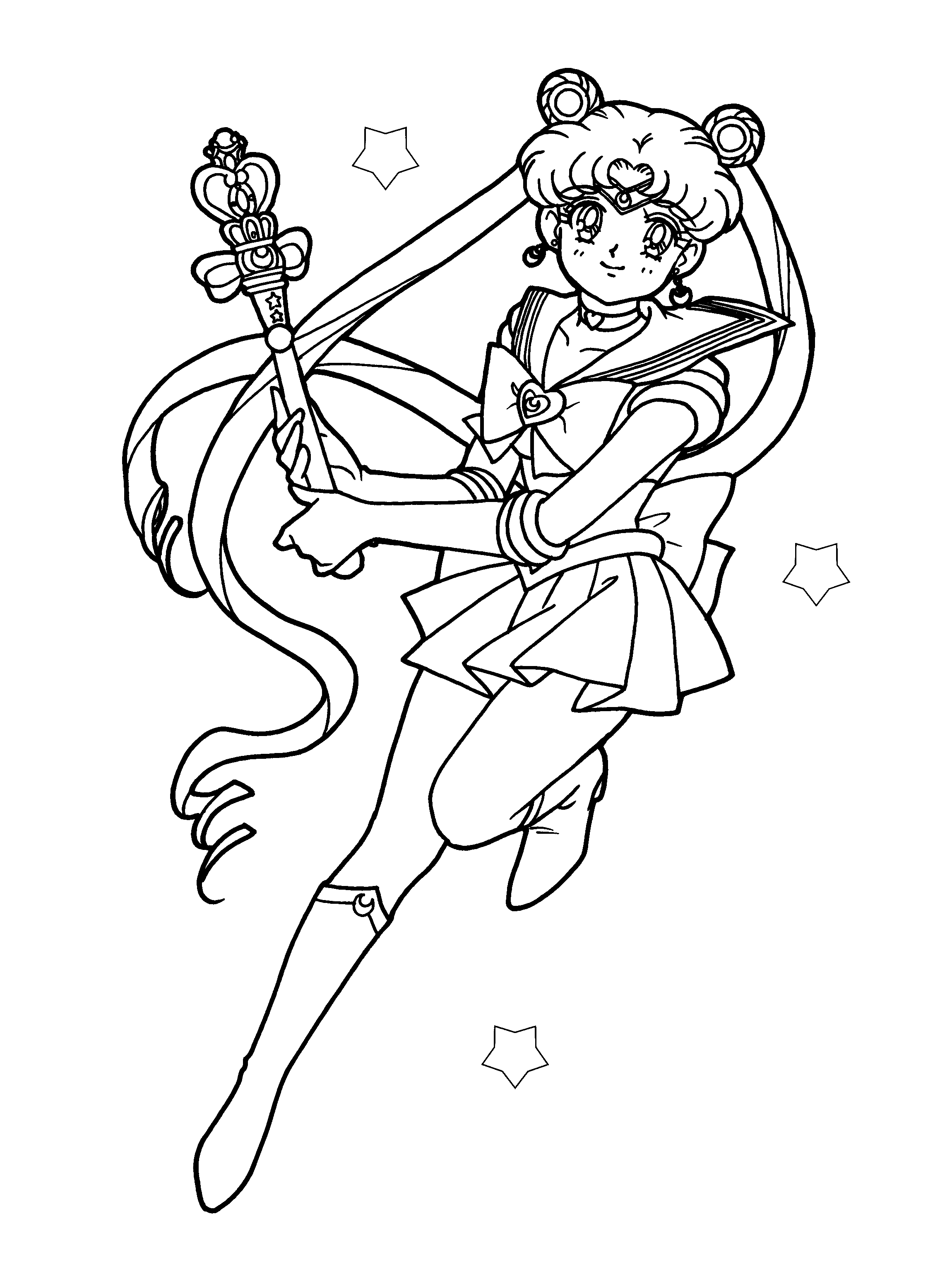 Sailor moon coloring pages to download and print for free