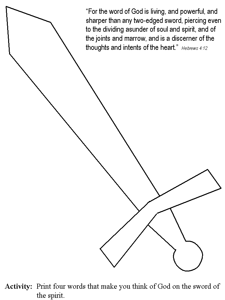 Sword coloring pages to download and print for free