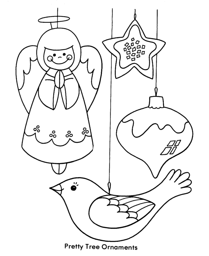 Christmas Decorations Coloring Pages to download and print for free