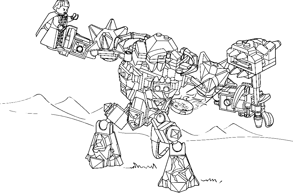 Lego Nexo Nights coloring pages to download and print for free