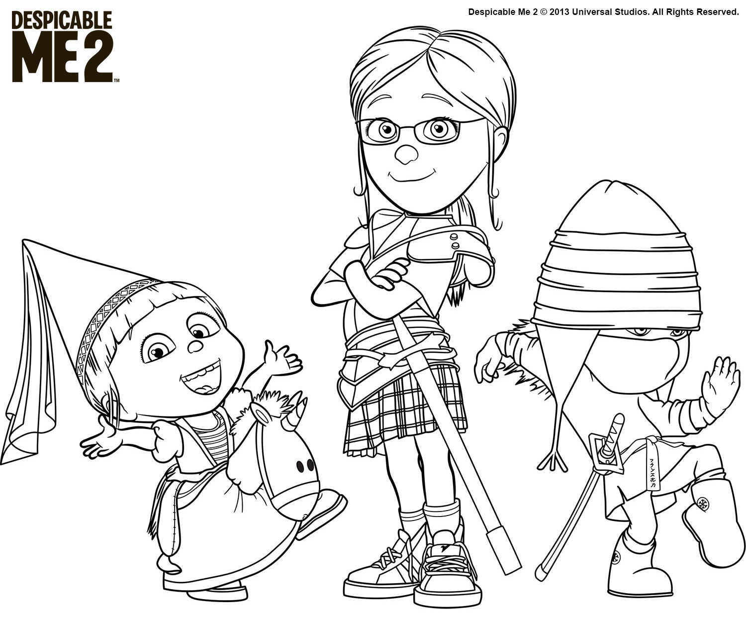 Despicable me coloring pages download and print for free