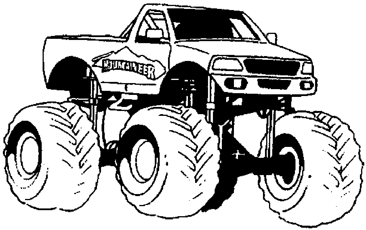monster truck coloring pages to download and print for free