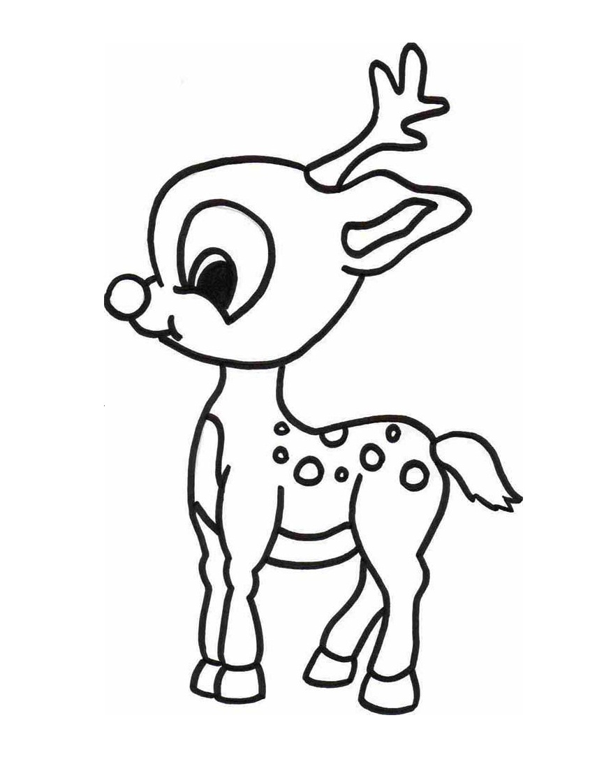 Rudolph coloring pages to download and print for free