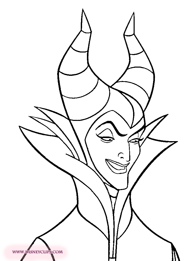 maleficent easy coloring pages - photo #10