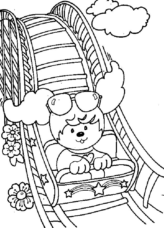 Roller coaster coloring pages download and print for free