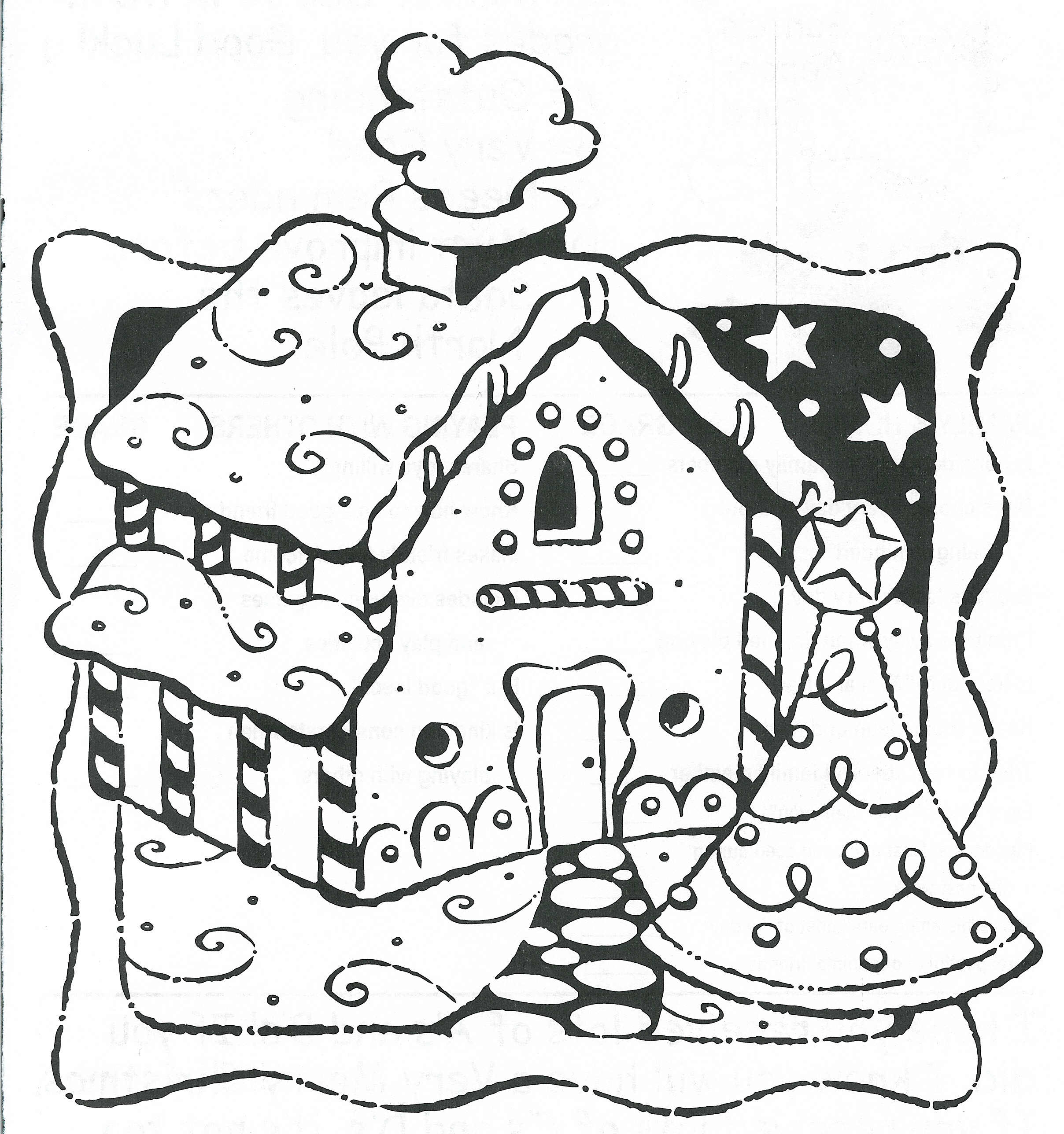 Christmas gingerbread coloring pages download and print for free