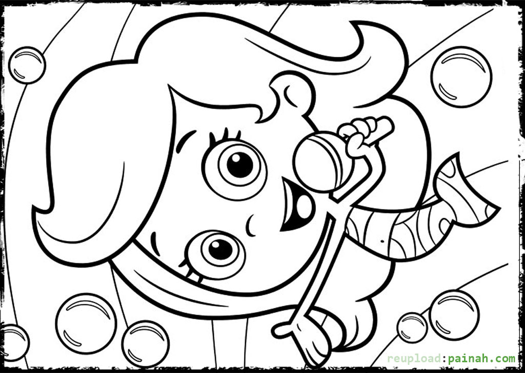 Molly bubble guppies coloring pages download and print for