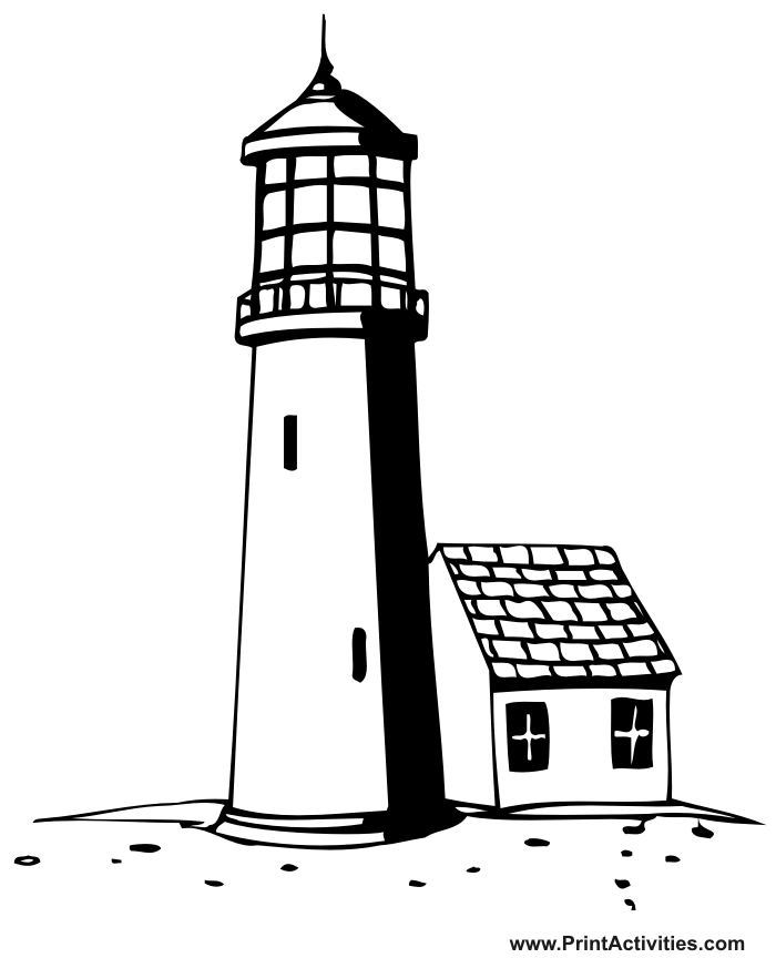 Lighthouse coloring pages to download and print for free