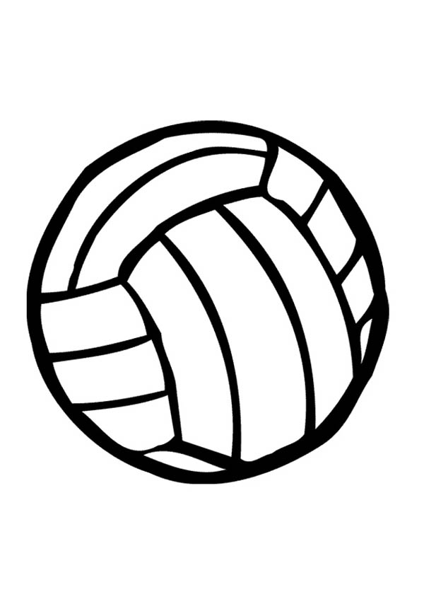 volleyball coloring ball drawing clipart cartoon volleyballs balls cliparts beach getdrawings clipartmag library