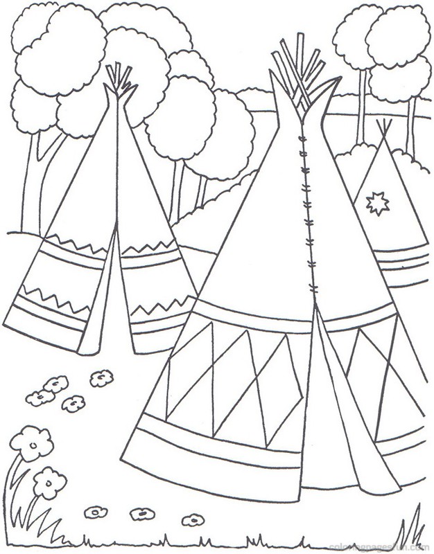 Native american coloring pages to download and print for free