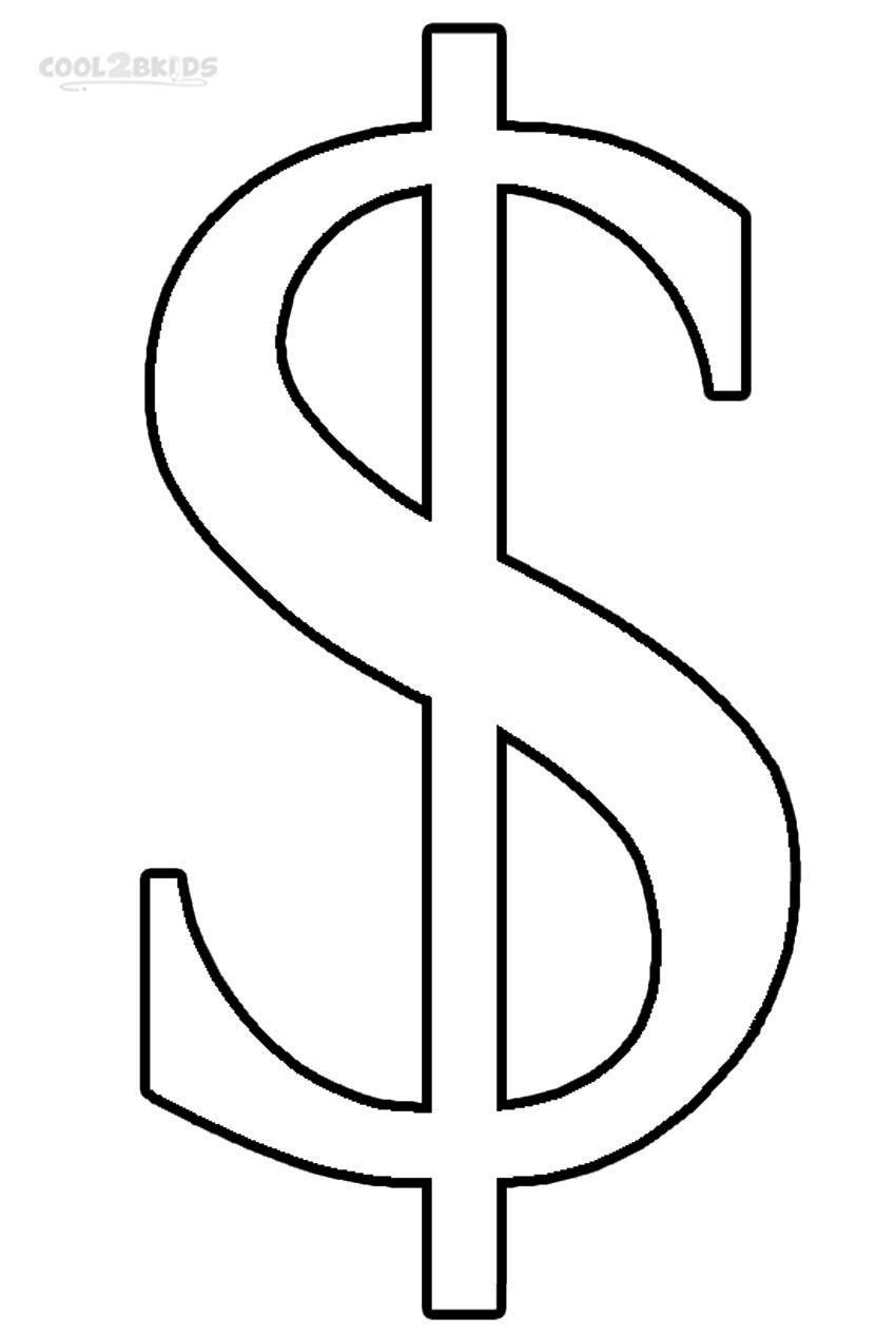 Money coloring pages to download and print for free