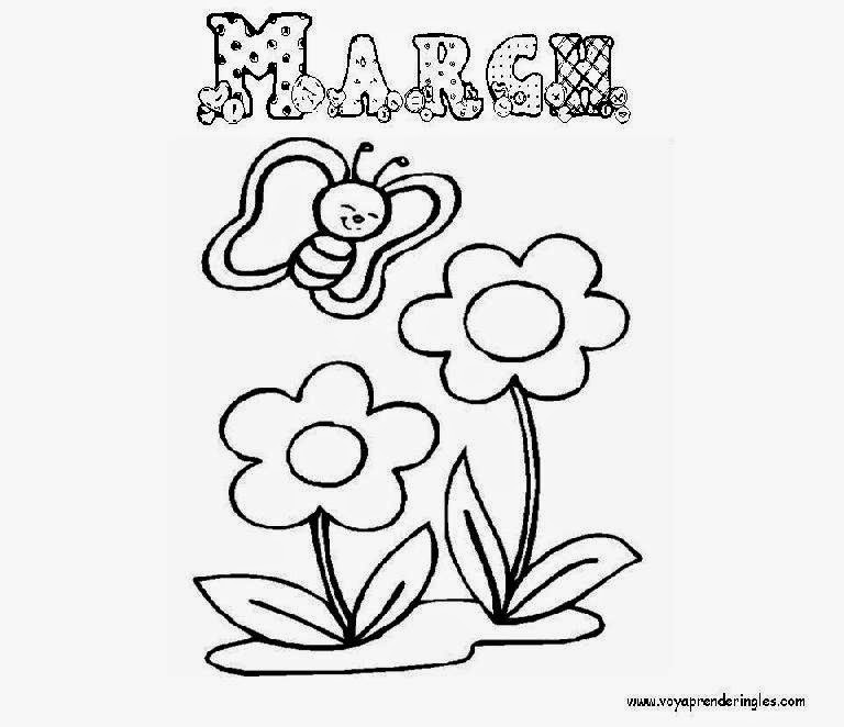 March coloring pages to download and print for free