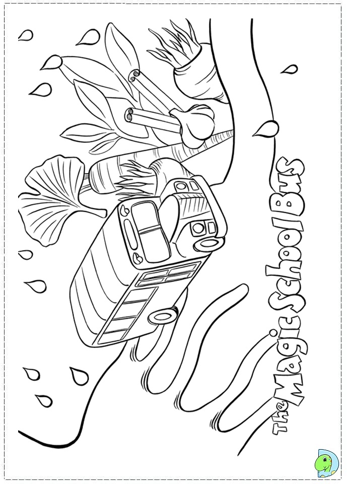 magical school bus coloring pages - photo #29