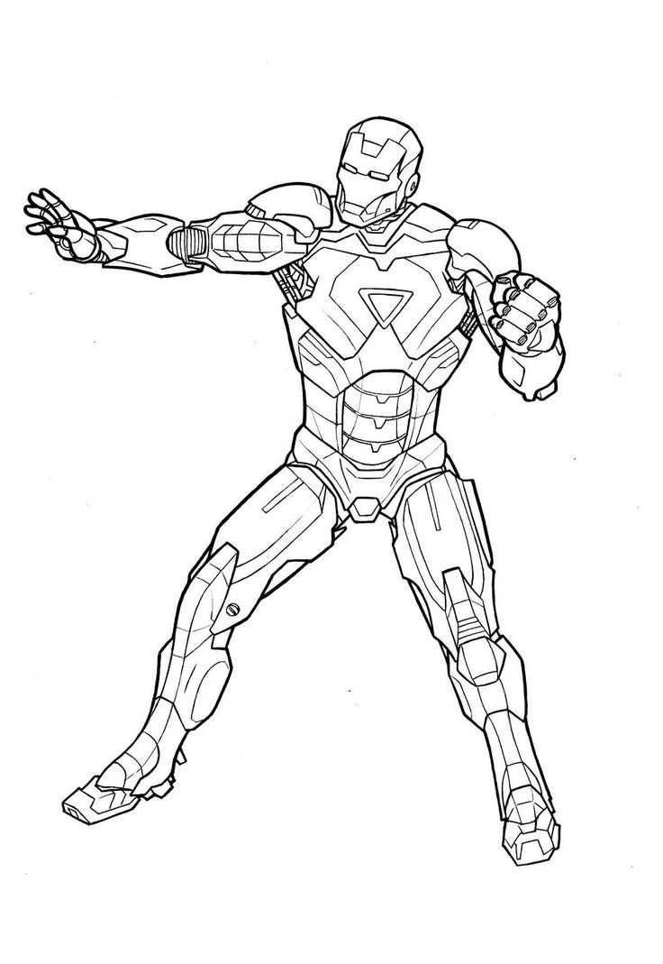 Ironman coloring pages to download and print for free