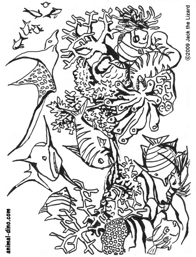 Under the sea coloring pages to download and print for free