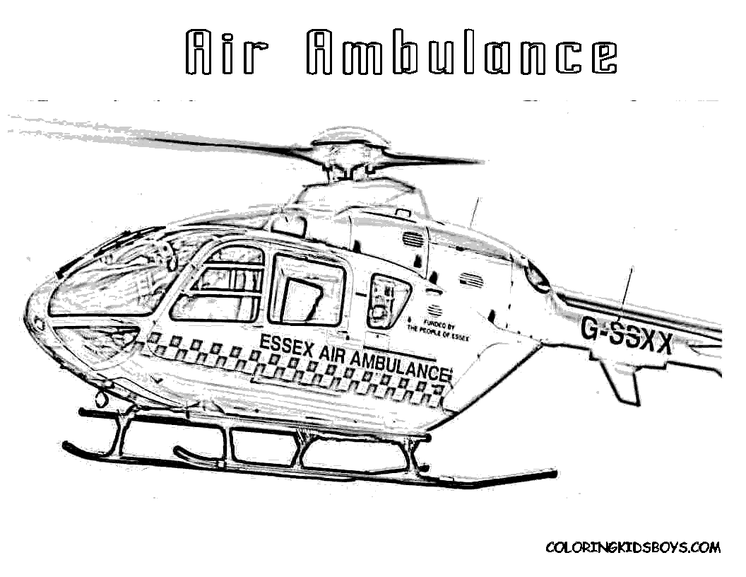 Ambulance coloring pages to download and print for free