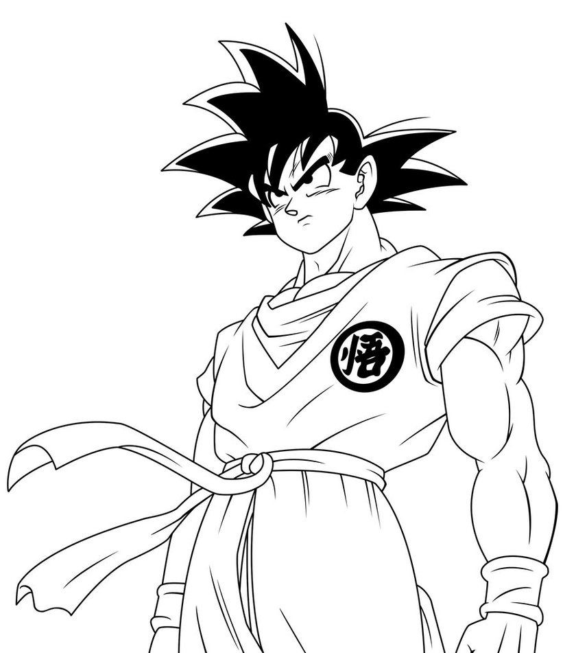 Goku coloring pages to download and print for free