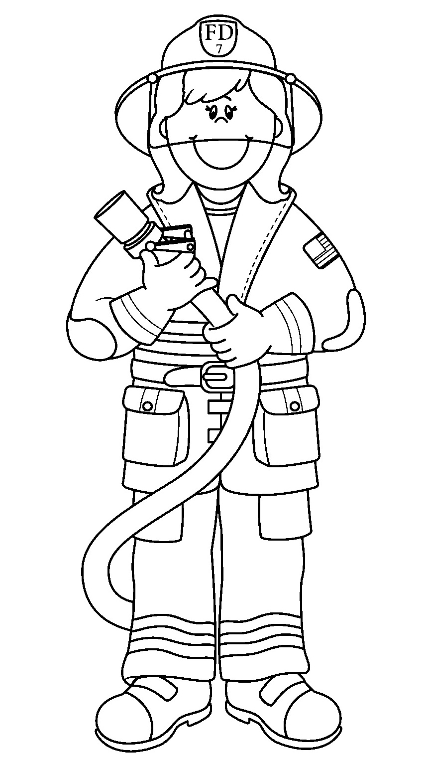 Firefighter coloring pages to download and print for free