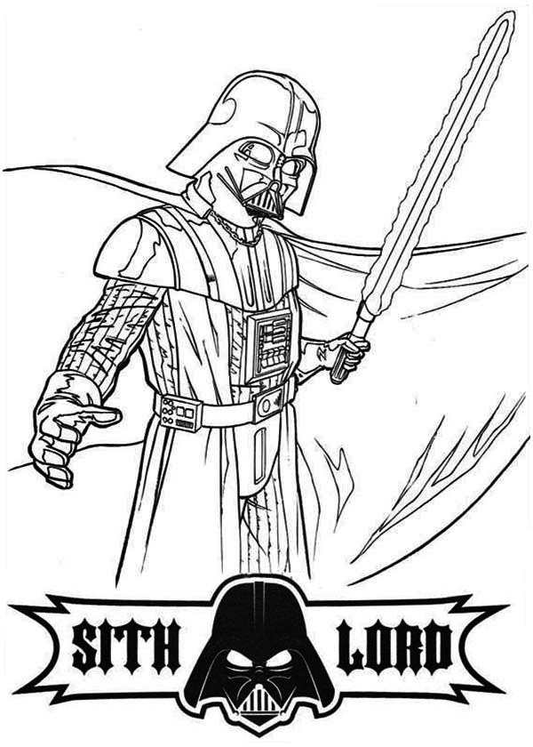 darth vadar coloring pages free - photo #32