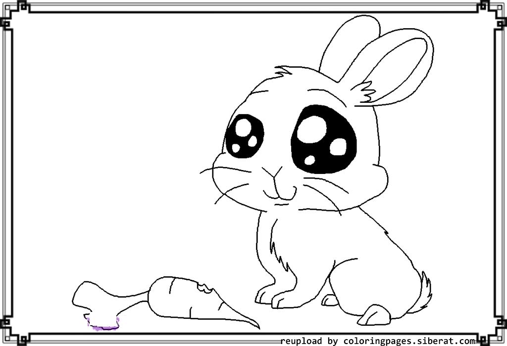 rabbit with carrot coloring pages - photo #48