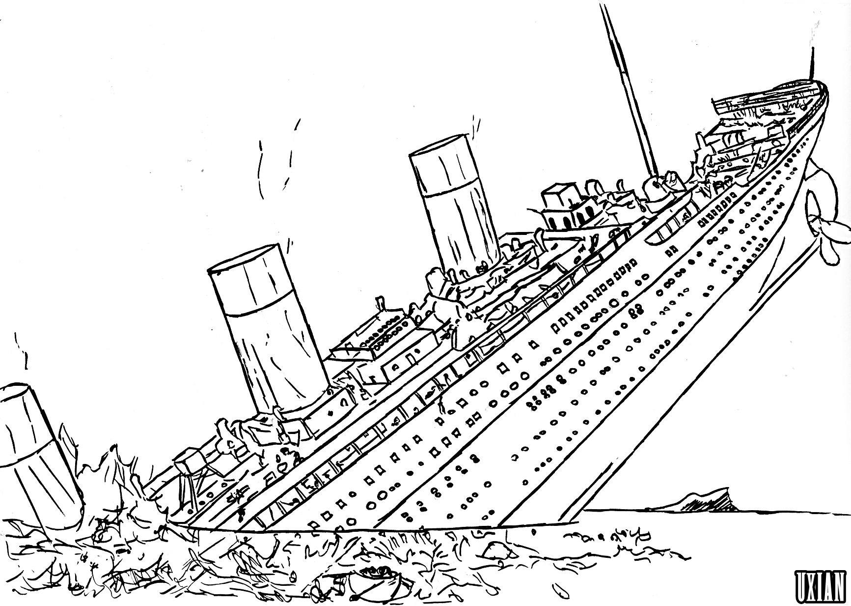 Ocean liner coloring pages download and print for free