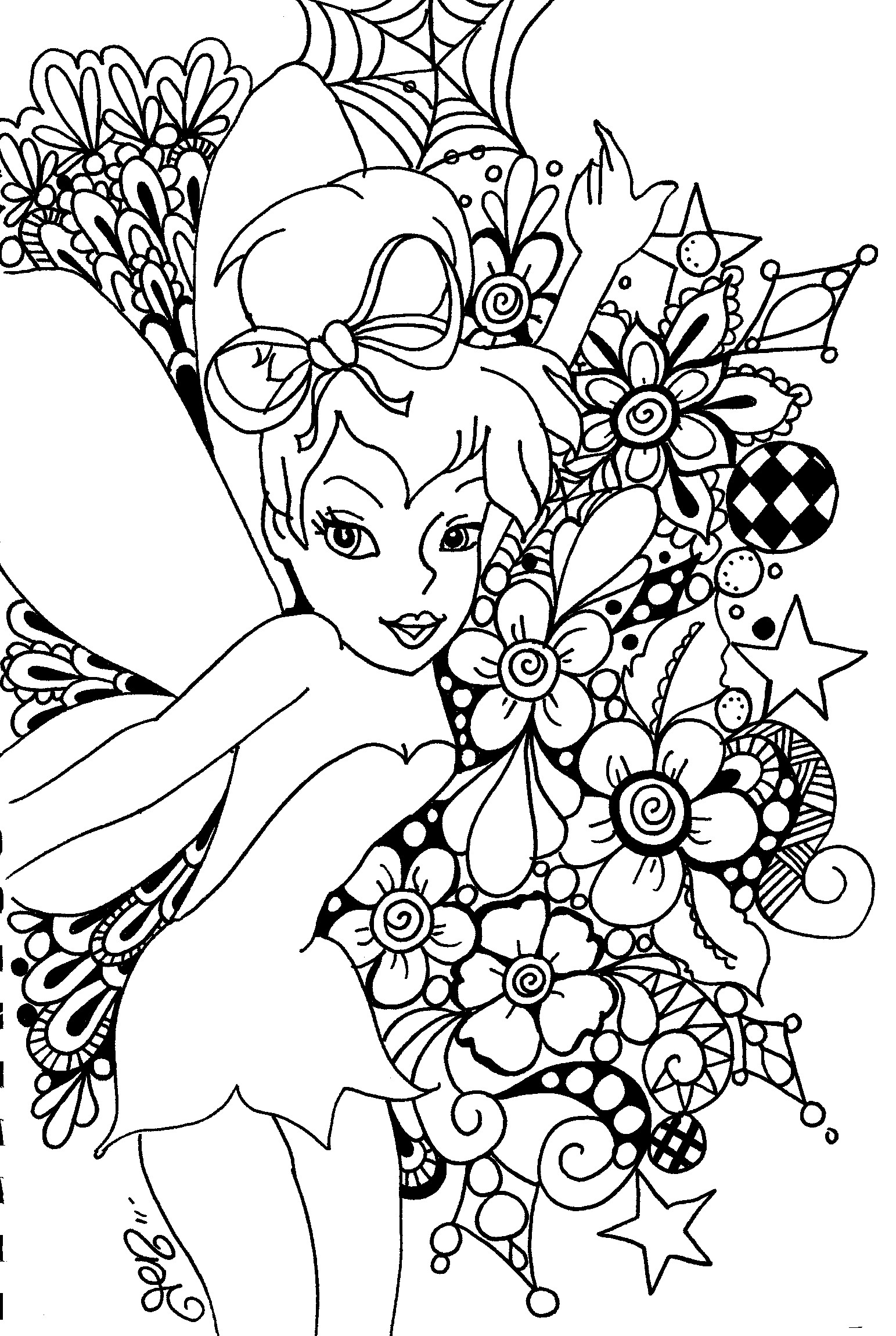 Tinker bell coloring pages to download and print for free