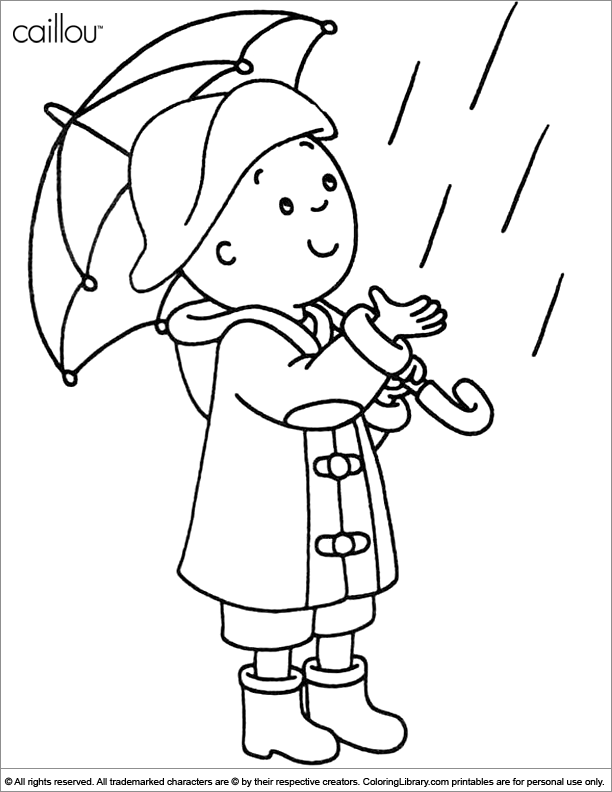 caillou printable coloring pages - photo #38