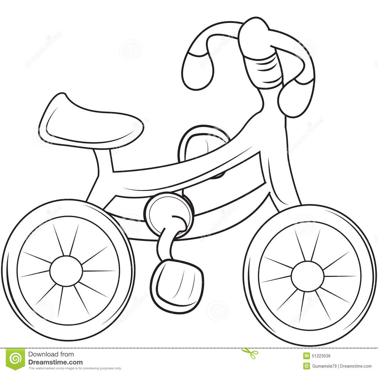 Bicycle coloring pages to download and print for free