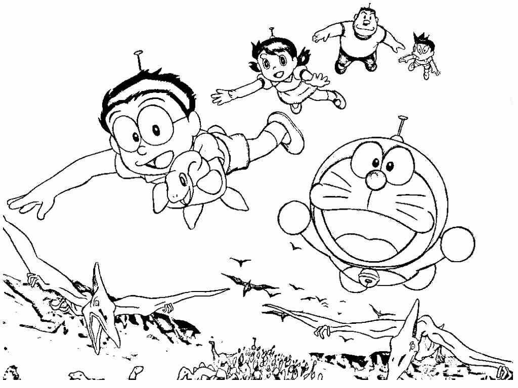 Gambar Doraemon Coloring Pages Download Print Free Kids ...