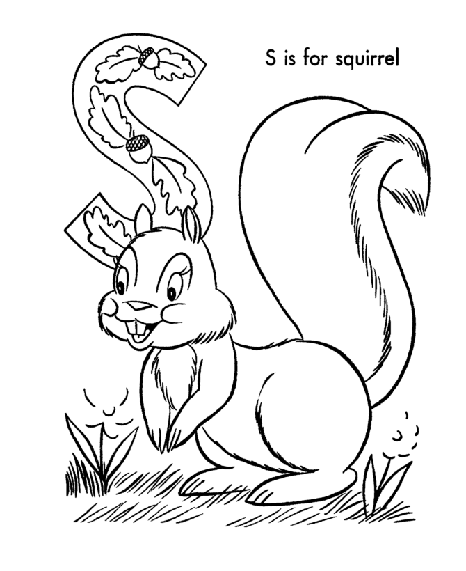 Letter S coloring pages to download and print for free